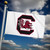 South Carolina Gamecocks College White Logo Flag - with Grommets - On a Flag Pole