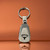 University Of Texas NCAA Laser Etched Logo Wordmark Keychain - On an Orange Reflective Background