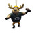 Green Bay Packers NFL Reindeer QB Player Ornament - Wearing Helmet and Jersey