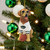 New York Jets NFL Football Dog Figurine Ornament - Golden Retriever - Team Jersey - Hanging from Christmas Tree New York Jets NFL Football Dog Figurine Ornament - Golden Retriever - Team Jersey - Hanging from Christmas Tree