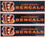 Cincinnati Bengals NFL Bumper Stickers - Helmet Football Design