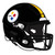Pittsburgh Steelers NFL Black Helmet Decal Sticker - Black & Gold