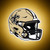 New Orleans Saints NFL Helmet Decal Sticker - On a Saints Old Gold Color Background