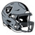 Las Vegas Raiders NFL Silver Helmet Decal Sticker - Silver & Black