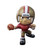 San Francisco 49ers quarterback action figure, scarlet jersey and gold helmet, front view