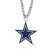 Dallas Cowboys NFL Navy Blue Star Logo Necklace