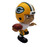 Green Bay Packers NFL 3" Quarterback Action Figure Toy (White Jersey) - Right Profile View
