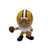 Green Bay Packers NFL 3" Quarterback Action Figure Toy (White Jersey) - Front View