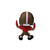 San Francisco 49ers NFL 3" Wide Receiver Action Figure Toy (Scarlet Jersey)- Back View