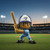 Toronto Blue Jays MLB 3" Batter Action Figure Toy - Posed in an action scene on a baseball field batting