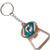 Miami Dolphins NFL Bottle Opener Keychain – Oval Logo with Trapezoid Opener - Side Profile