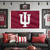 Indiana Hoosiers NCAA 3' x 5' (IU) Logo Flag - Indoors - Hanging on a wall in a football fan cave