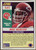 Mike Webster - Kansas City Chiefs - 1990 Score Card #541 - Back