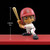 Los Angeles Angels Baseball Figure Toy - On a red display shelf showing figures 3 inch size