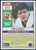 Jim Lachey - Washington Redskins - 1990 Score Card #202 - Back