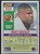 Tracey Rocker - Washington Redskins - 1990 Score Card #550 - Back