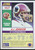 A.J. Johnson - Washington Redskins - 1990 Score Card #157 - Back