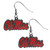 Ole Miss - Mississippi Rebels NCAA Chrome Dangle Logo Earrings