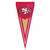 San Francisco 49ers NFL 34" Vertical Pennant Flag – Embroidered Nylon Indoor/Outdoor