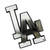 Los Angeles Dodgers Chrome Logo Emblem - Displaying Interlocking (LA) Logo