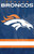 Denver Broncos NFL 44" x 28" Blue & Orange Jersey Stripe Flag