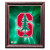 Stanford Cardinals NCAA Logo Photo Print - Displayed in a red color wood frame