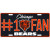 Chicago Bears NFL Metal License Plate Tag