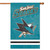 San Jose Sharks 2 Sided Vertical Banner Flag