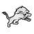 Detroit Lions NFL Chrome Logo Emblem - Silver & Black