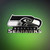 Seattle Seahawks NFL Chrome Logo Emblem - Silver & Black - On a Seahawks Action Green Color Gradient Background