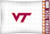 Virginia Tech Hokies Team Logo Microfiber Pillowcase