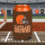 Cleveland Browns NFL Can Cooler — Insulated Neoprene Bottle & Can Holder with Team Colors and Logo - Displayed on a football field background