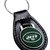 New York Jets NFL Football Black Leather Key Fob Keychain