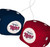 Minnesota Twins Blue & Red Plush Fuzzy Logo Dice - Close Up