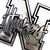 University Of Nebraska Huskers Collegiate Chrome Emblem - Close Up
