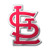 St Louis Cardinals Embossed Color Emblem