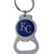 Kansas City Royals MLB Blue Bottle Opener Logo Keychain - Close Up