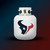 Houston Texans NFL Propane Gas Grill Tank Wrap Cover - On a Texans Blue and Re Background