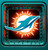 Miami Dolphins NFL Football Dolphin Logo Magnet