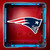 New England Patriots Football Logo Magnet