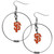 San Francisco Giants MLB Large Rhinestone Hoop Dangle Earrings