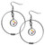 Pittsburgh Steelers NFL Rhinestone Hoop Dangle Earrings