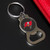 Tampa Bay Buccaneers NFL Football Black Logo Bottle Opener Keychain