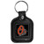 Baltimore Orioles MLB Square Leather Key Chain Fob