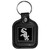 Chicago White Sox MLB Square Leather Key Chain Fob