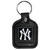 New York Yankees Logo Square Leather Key Chain Fob