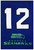 Seattle Seahawks 12th Man Flag - White