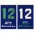 Seattle Seahawks NFL 12th Man House Flag – 29" x 43" – Double-Sided Glitter Accents – Sublimated Graphics