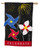 Applique Patriotic Pinwheel & Firework House Flag