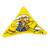 Cat Toy Triangle Yellow Catnip Toys - Purr Muda Triangle